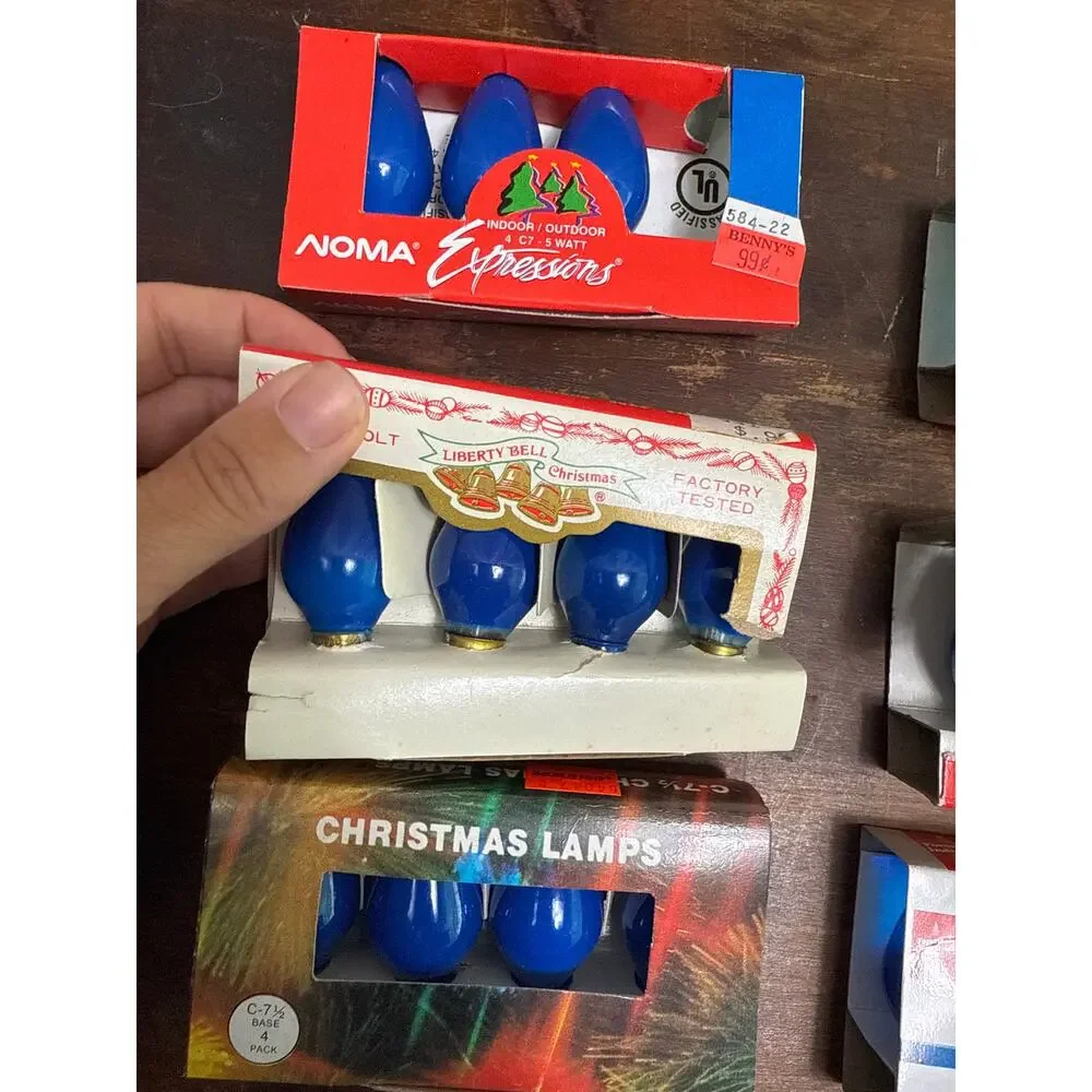 Noma / Liberty Bell / Trim-A-Tree Vintage NOS C-71/2 Christmas Replacement Bulbs